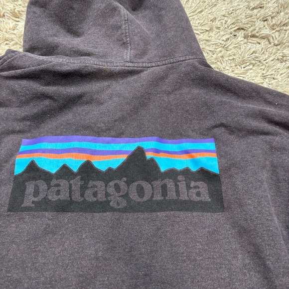 Patagonia Men's Charcoal Zip-Up Hoodie Sweater size XXL Man - Picture 8 of 10